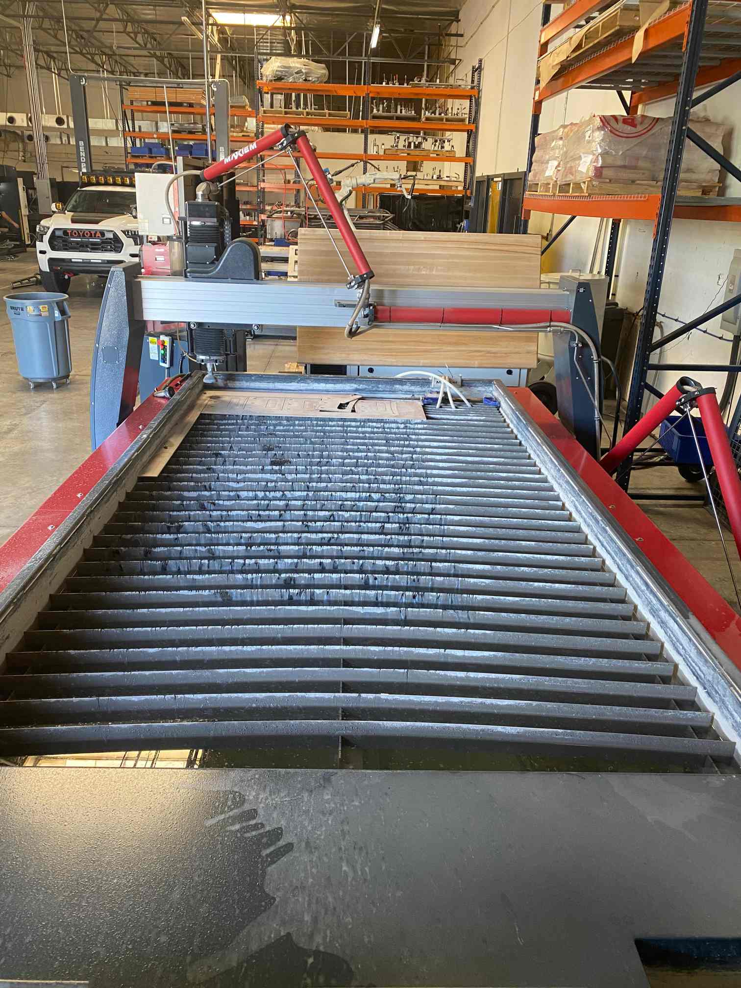 6' x 12' Omax 1530 Maxiem Waterjet 60,000 PSI