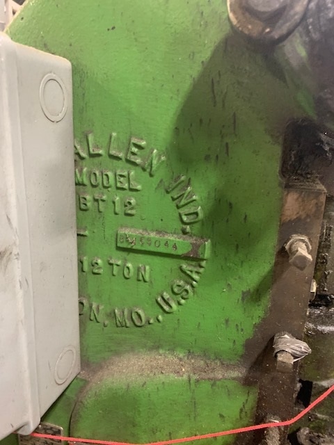 12 Ton Alva Allan BT12A Punch Press