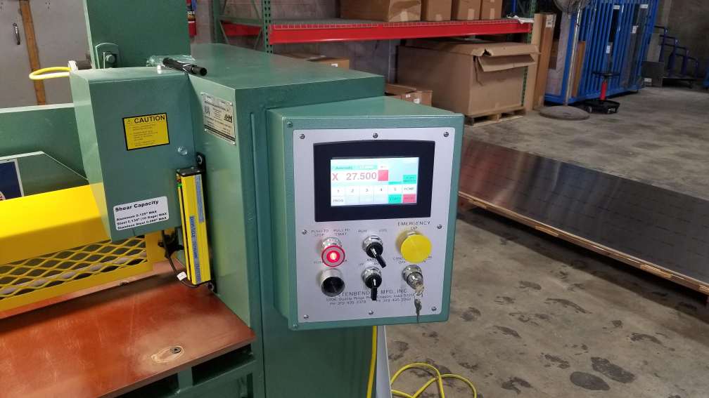 5' x 10 gauge Betenbender Hydraulic Shear