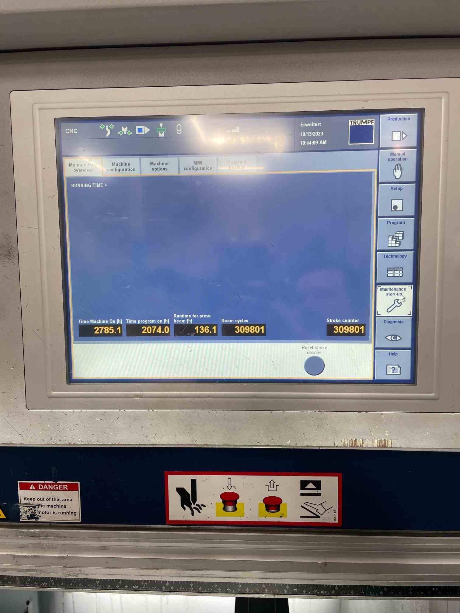 40 Ton x 40" Trumpf 7036 CNC Electric Press Brake