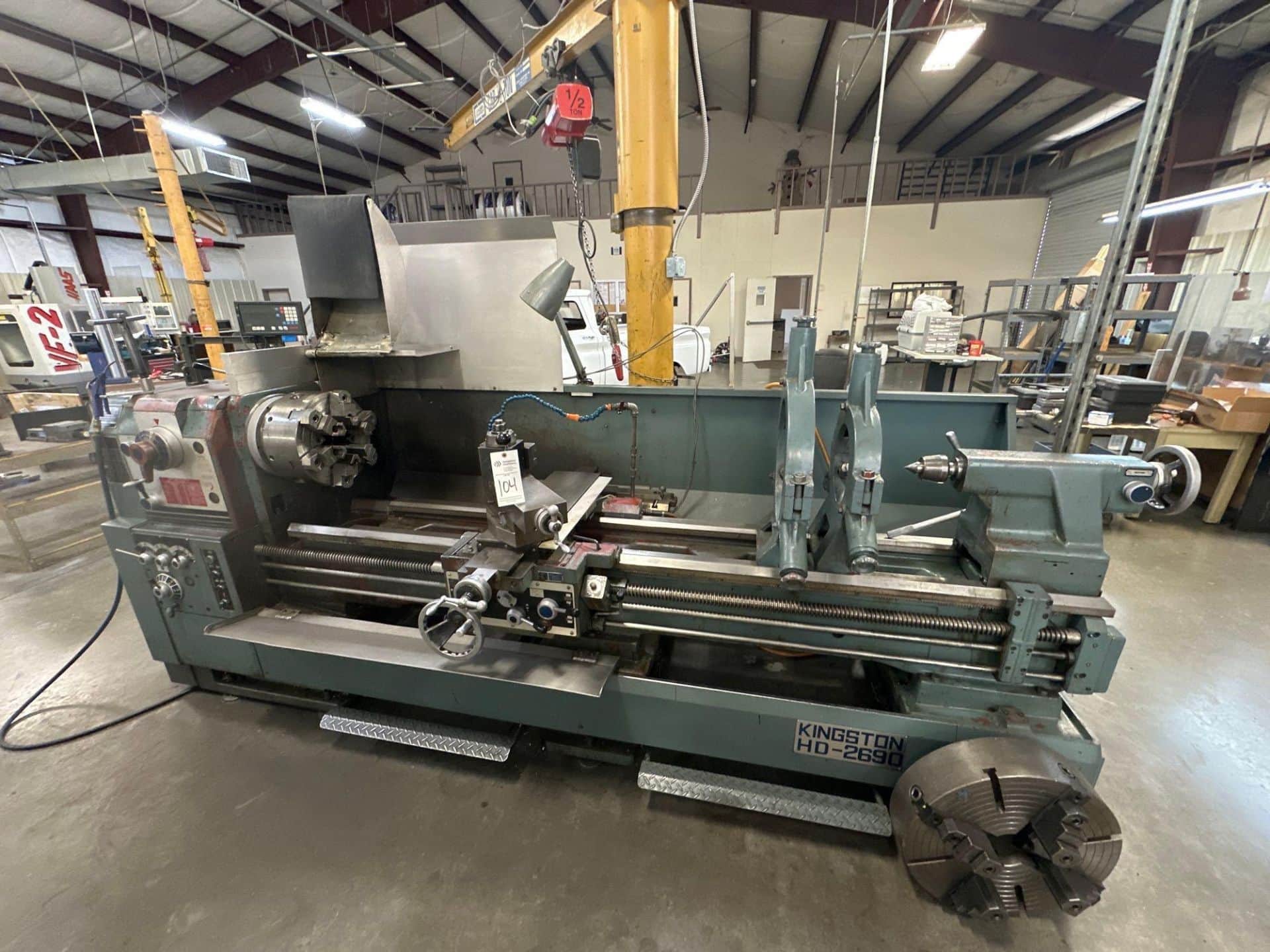 2000-kingston-hd-2690-engine-lathe-26-inch-by-90-inch-taper-attachment-dro 2000 kingston hd-2690 engine lathe 26 inch x 90 inch taper attachment dro
