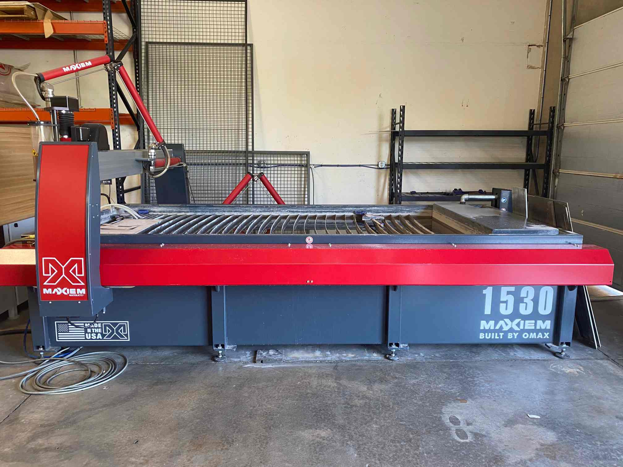6' x 12' Omax 1530 Maxiem Waterjet 60,000 PSI