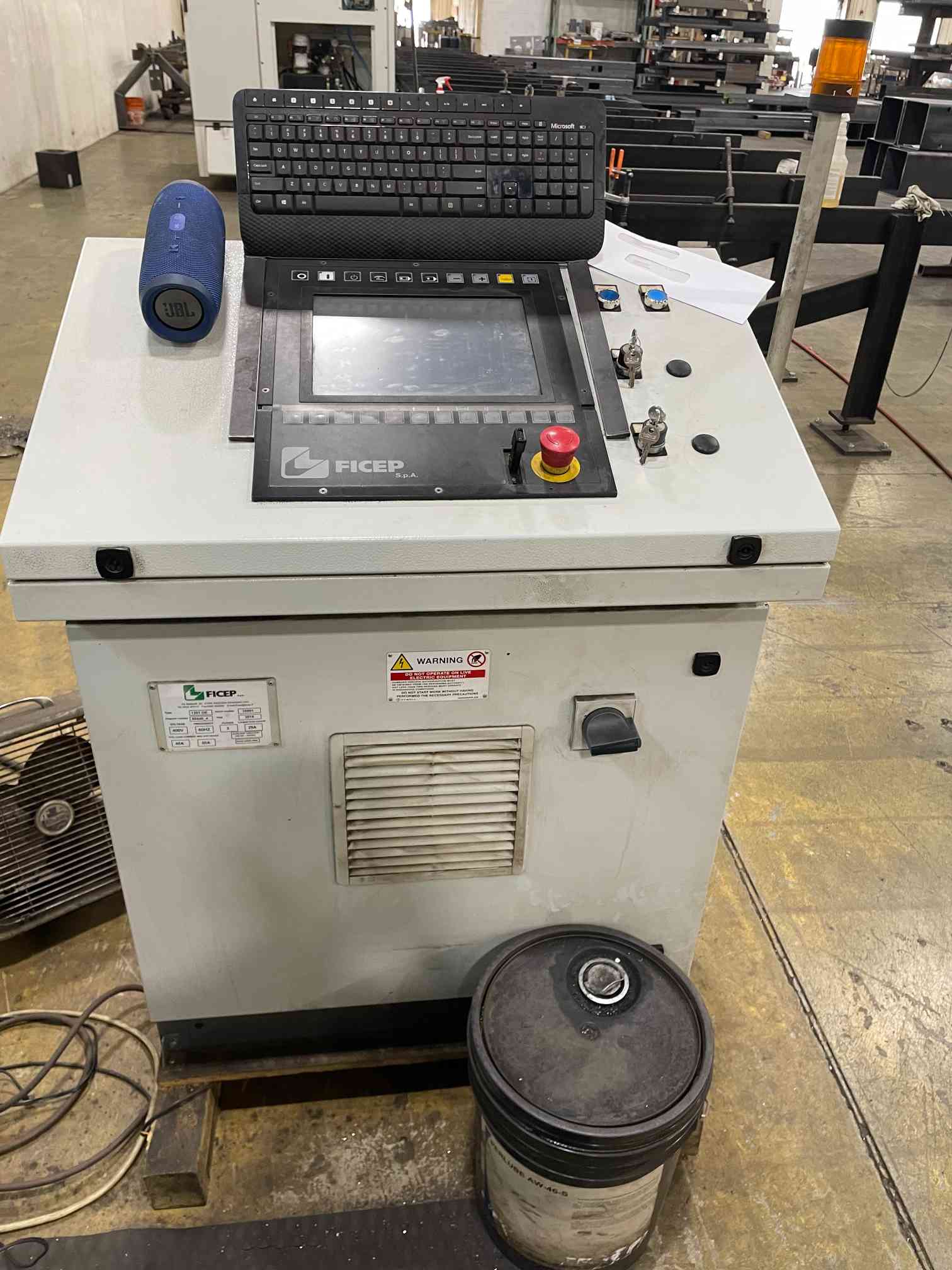 Ficep Excalibur 1201 DE beam line