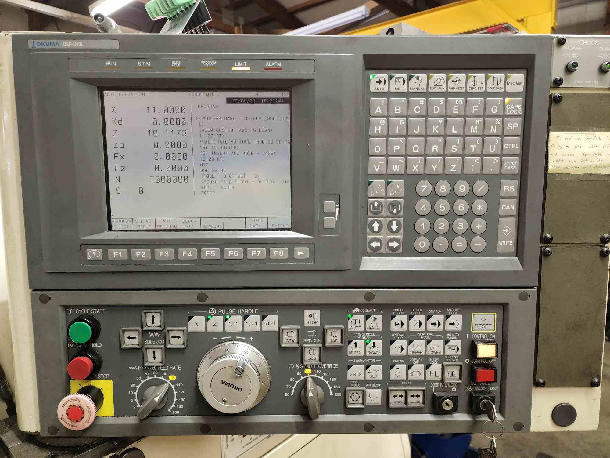 Okuma Crown L1060 762SBB Big Bore CNC Turning Center