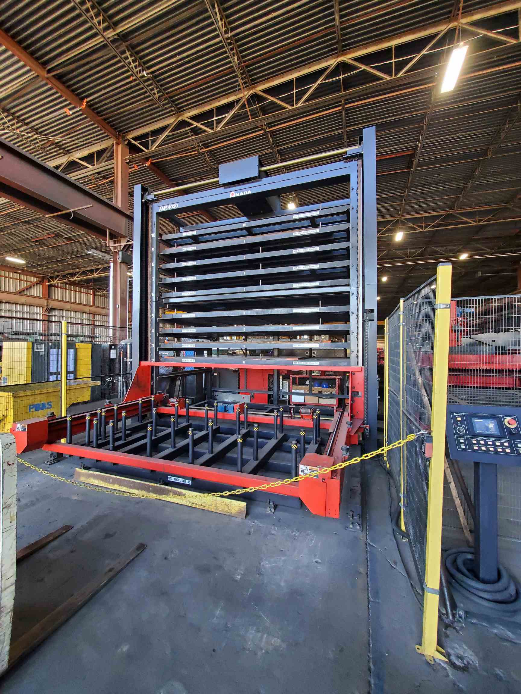 Amada AMS4020 Automation 10 Shelf Tower