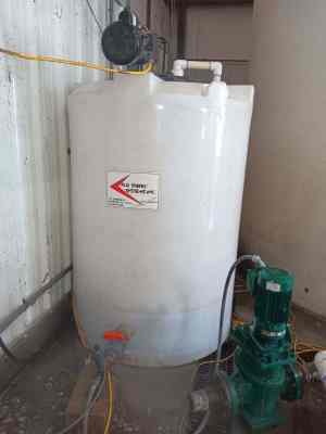 Polymer Feed tank with mixer