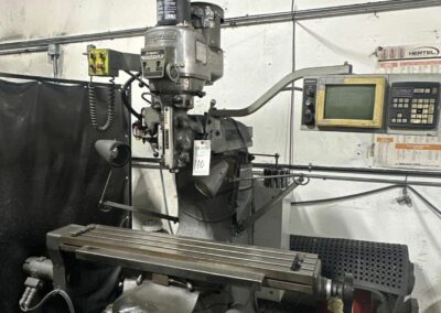 bridgeport knee mill with power drawbar dro