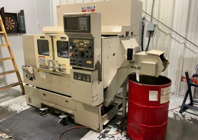 okuma and howa 2sp-15h cnc turning center; twin turret; 6" chucks