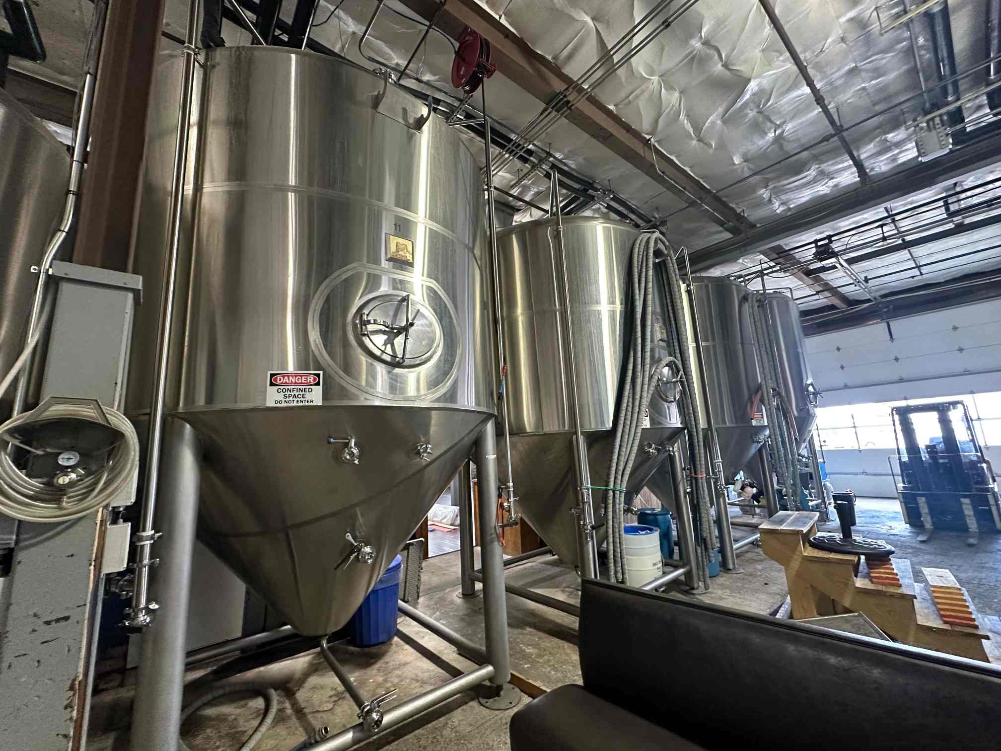 120 BBL Stainless Steel Jacketed Tank