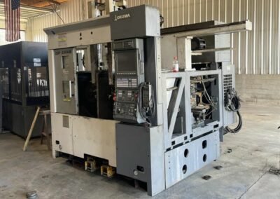 2012 okuma 2sp-250hm cnc lathe chip conveyor gantry loader