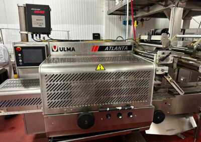 2017 atlanta hi tech flow wrapper includes infeed conveyor and vulma controls
