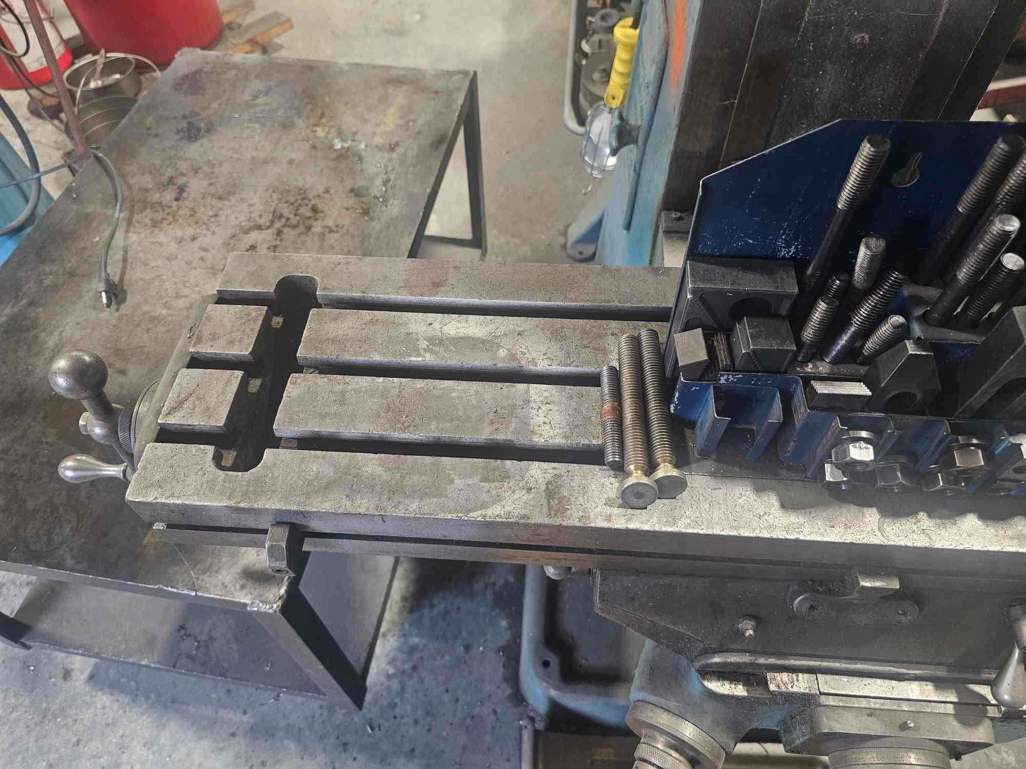 Bridgeport Vertical Mill, 9" x 42" Table, 1 HP