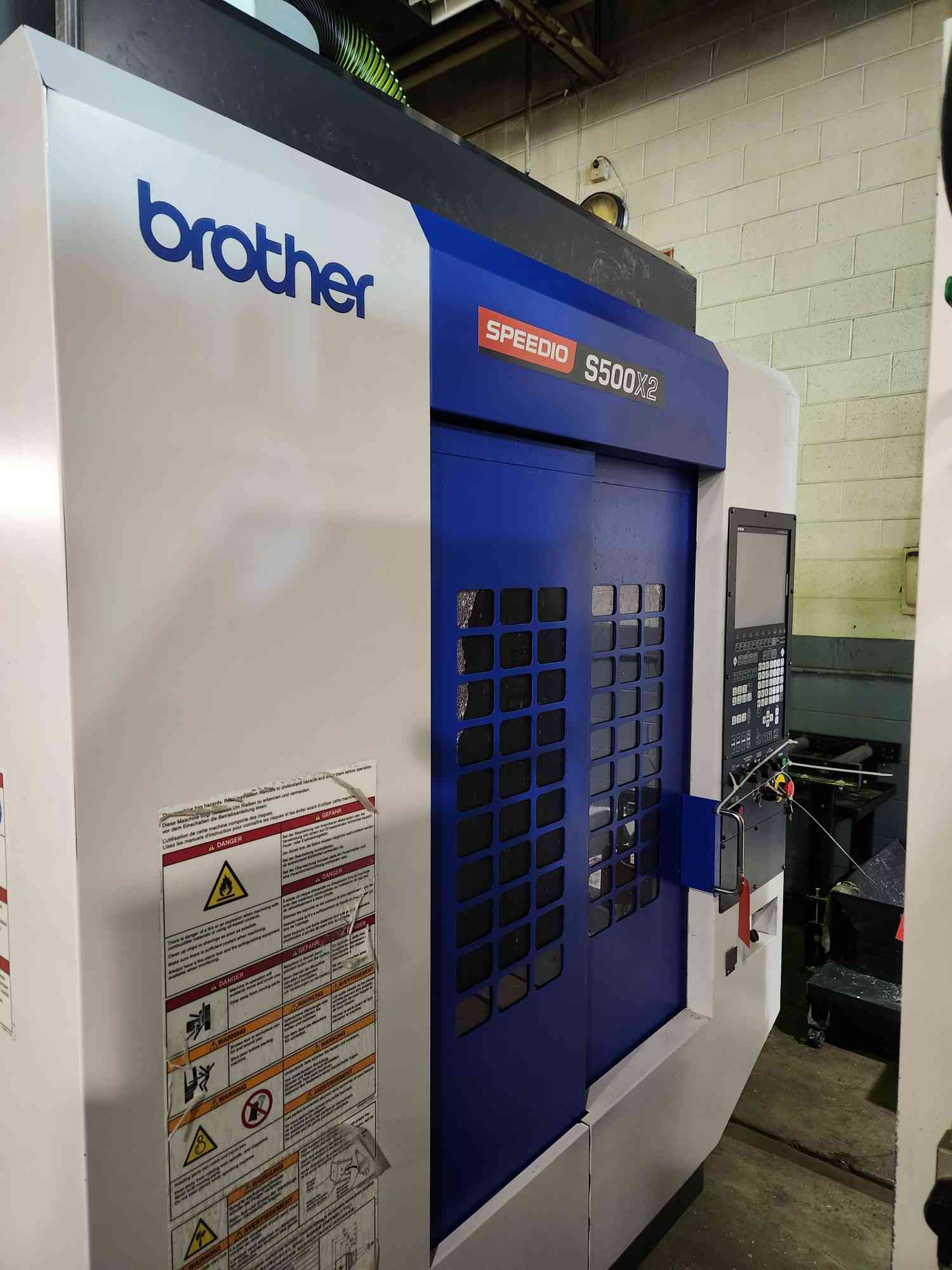 Brother S500X2 4-Axis CNC Drill Tap VMC
