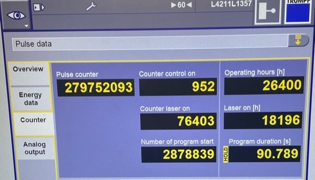 6000 Watt Trumpf 3030