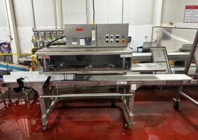 bosch cbs-d continuous band sealer includes doboy sb-md conveyor