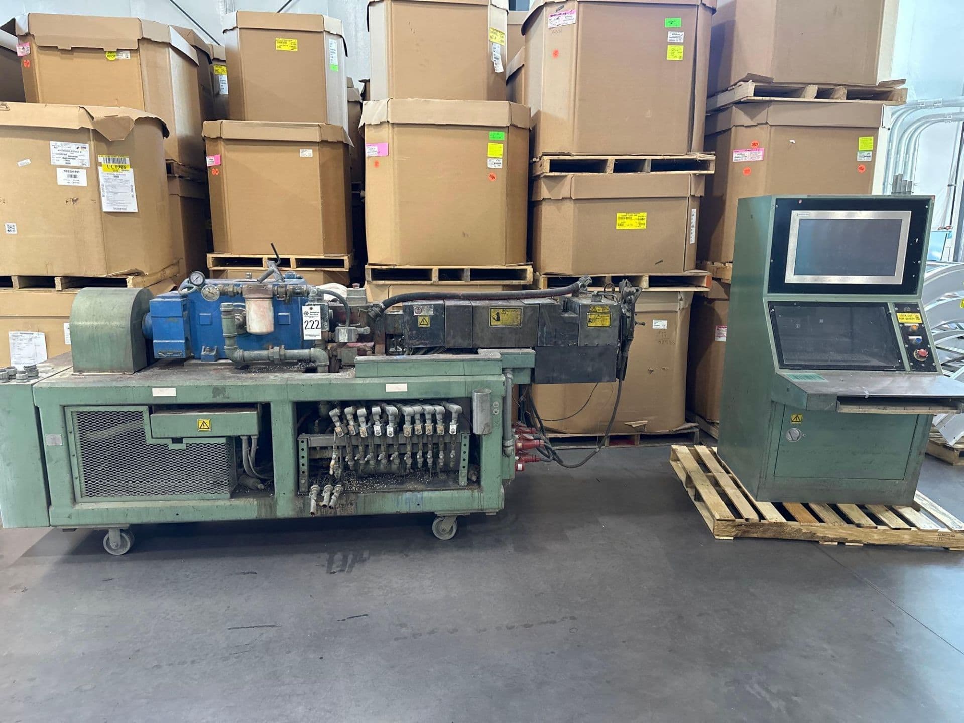 davis-standard-d-tex32-32mm-co-rotating-twin-screw-extruder-for-sale davis standard d-tex32 32mm co-rotating twin screw extruder for sale