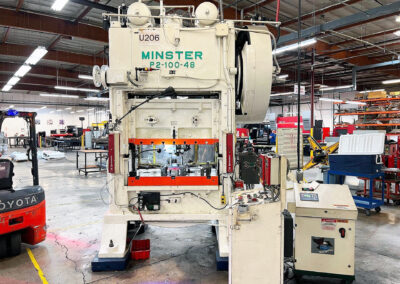 minster p2-100-48 100 ton press dipro 1500 coe feeder servo master 3 control