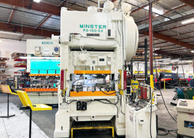 minster p2-150-54 piecemaker 150 ton press dipro 1500 coe feeder servo master 3 control