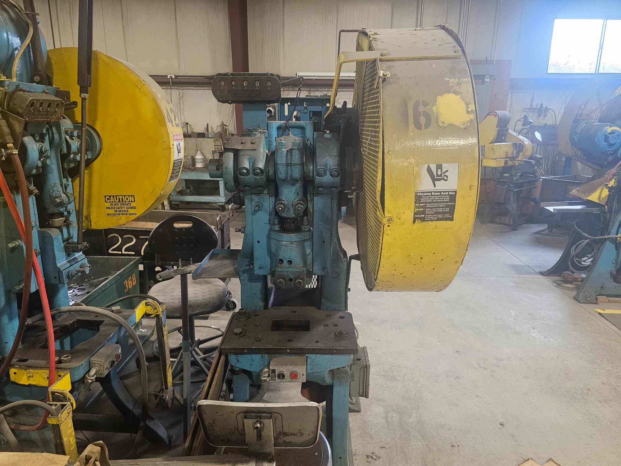 V & O 20 Ton Single Stroke Mechanical Stamping & Punch Press