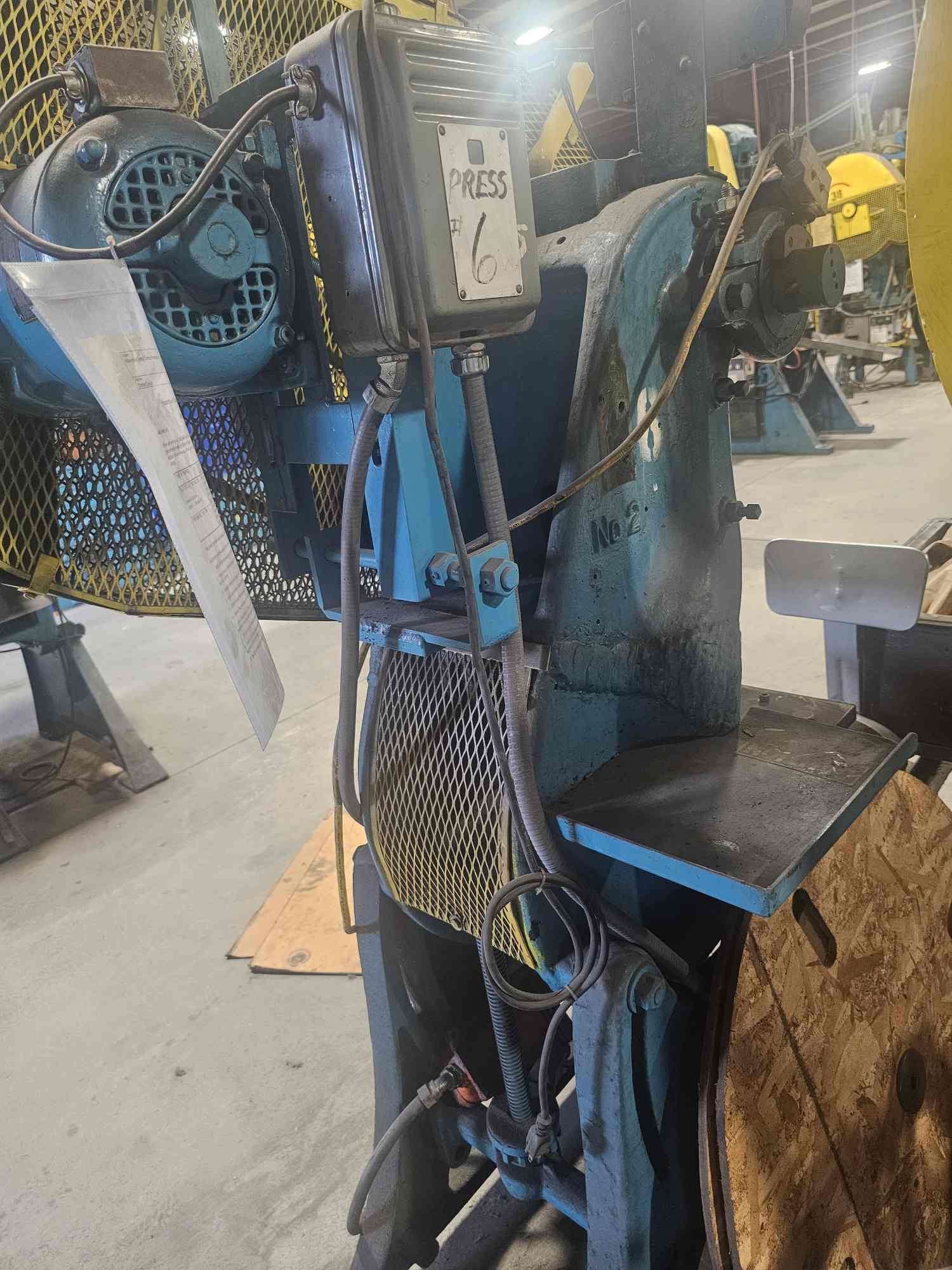 V & O 20 Ton Single Stroke Mechanical Stamping & Punch Press