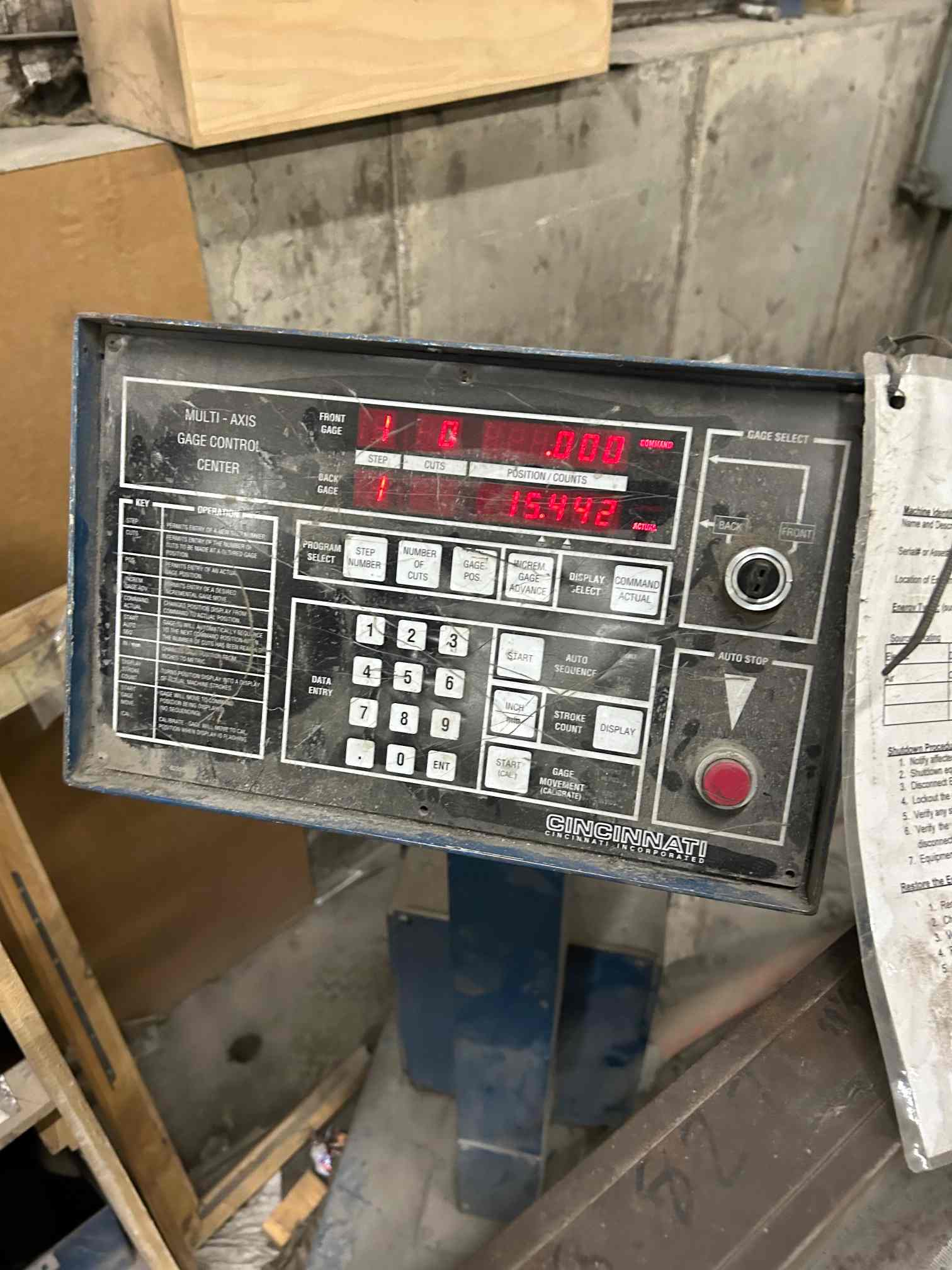 1/4" x 12' Cincinnati 1812 Shear