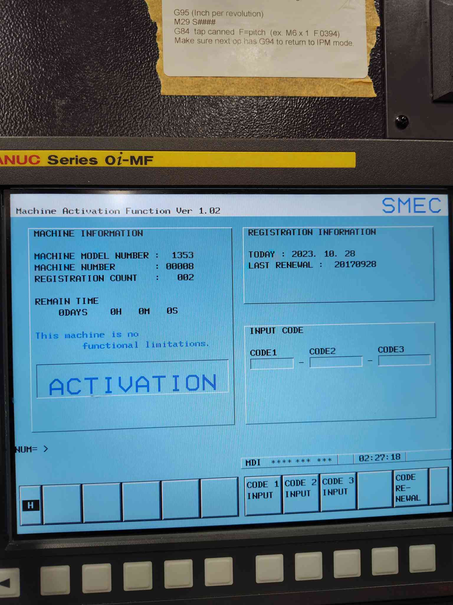 Samsung MCV-5000 VMC