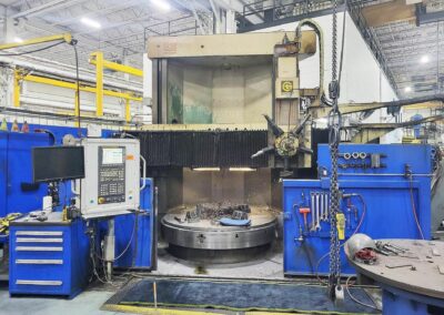 giddings and lewis 84 inches vtl with fanuc series 32i model b cnc control and scales