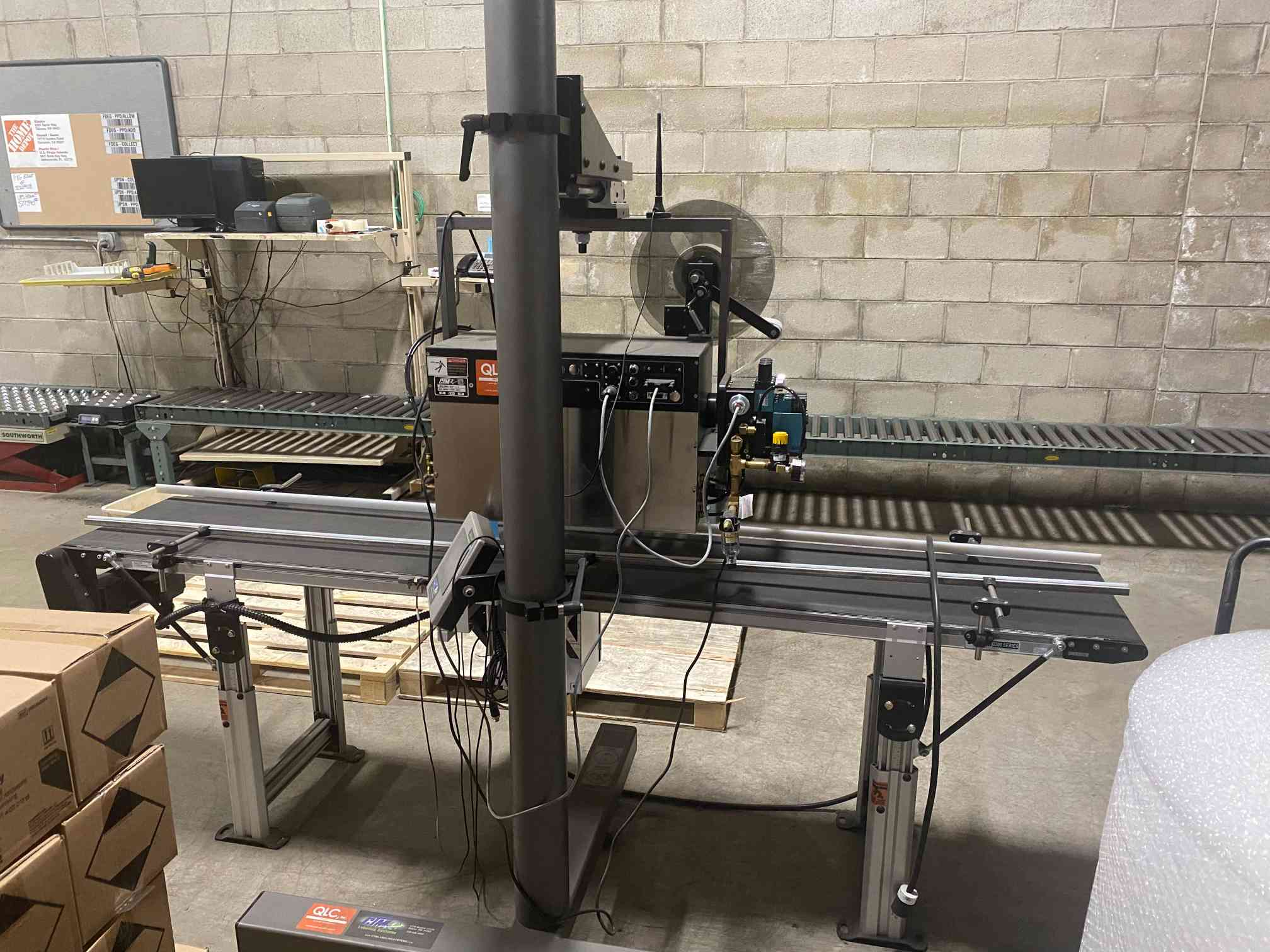 CTM 3600A Labeling System with 16" x 8' Conveyor