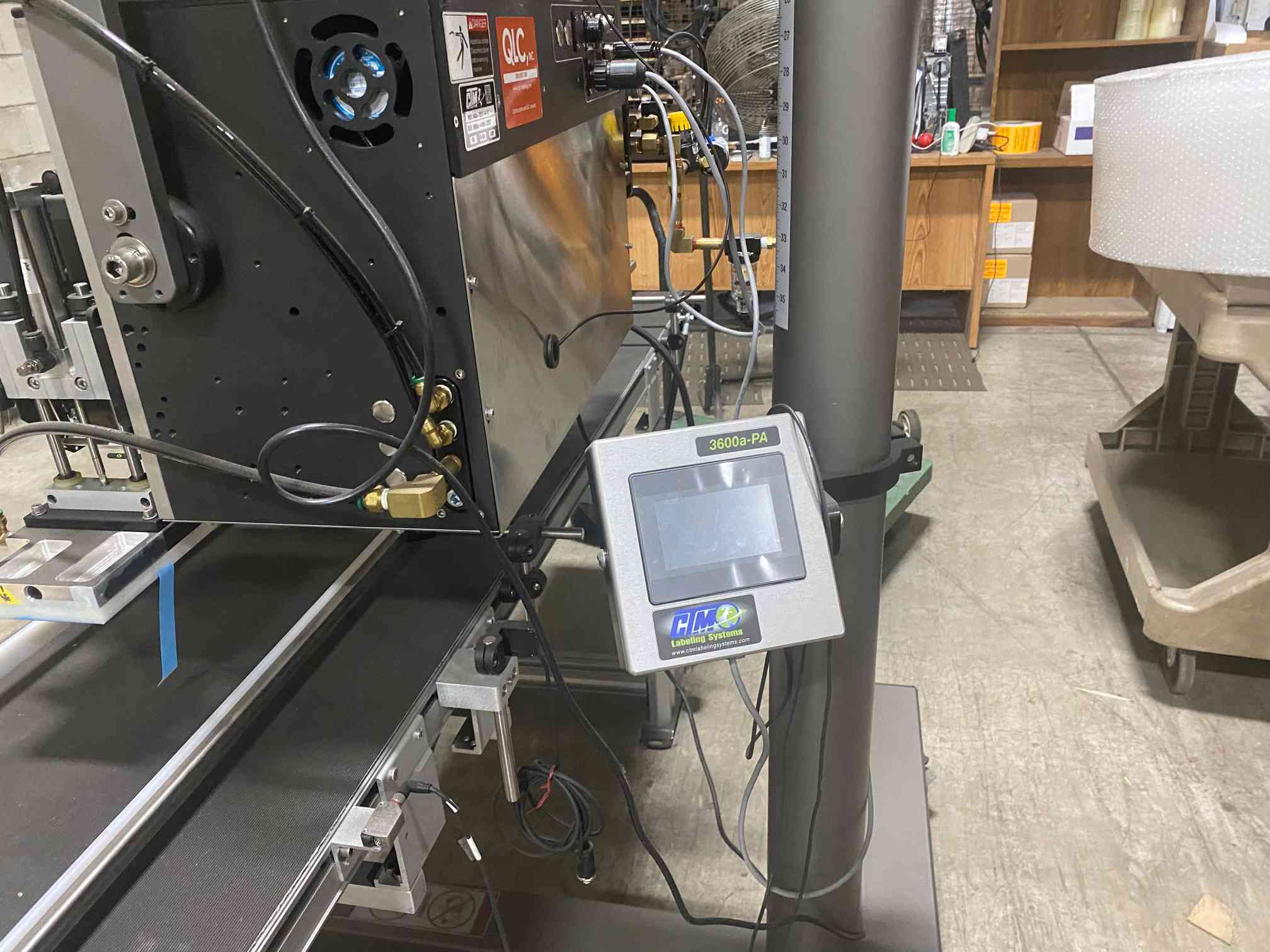 CTM 3600A Labeling System with 16" x 8' Conveyor