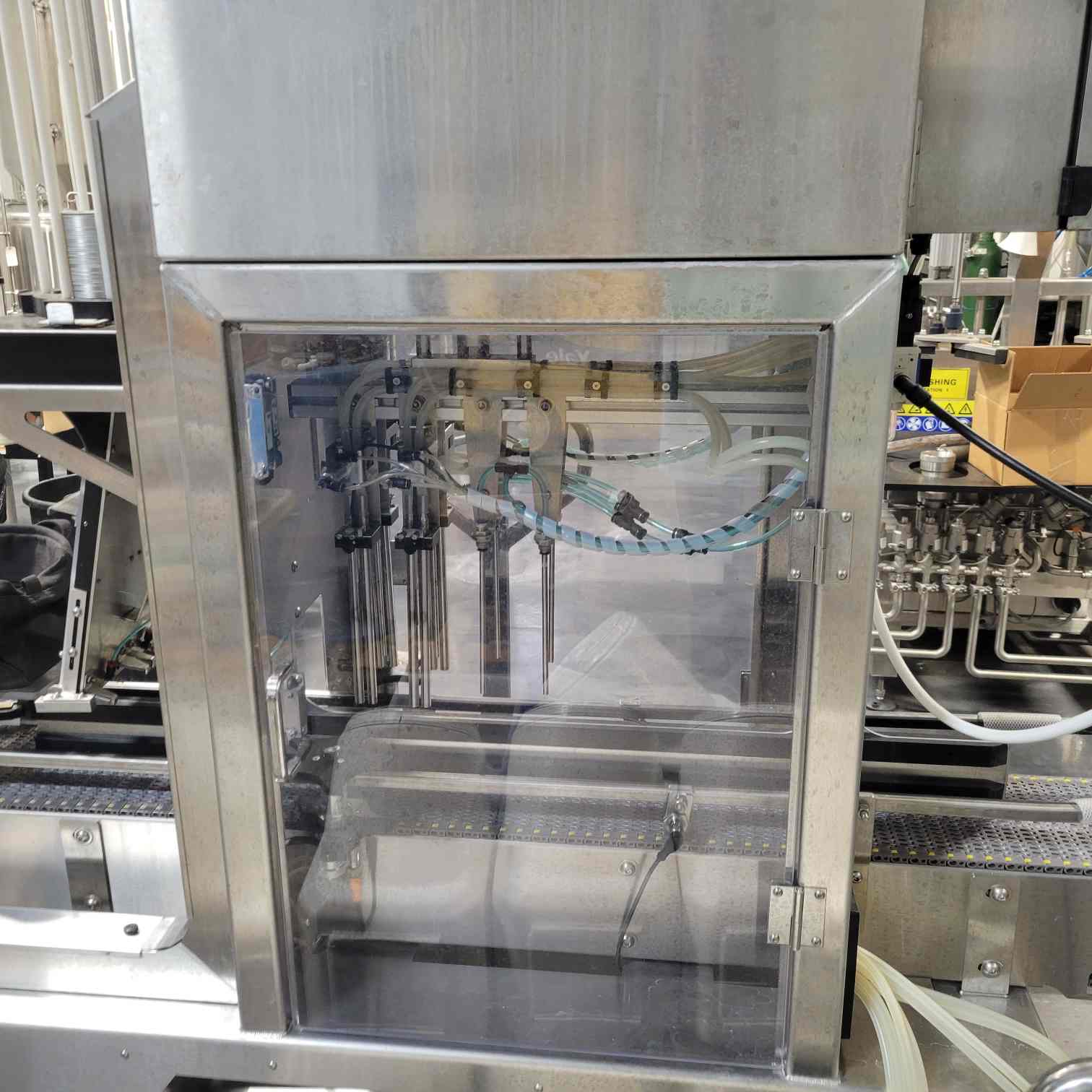 Alpha Brewing Operations 4 Head Filler with Co2 Purge and Rinse Station Canning Line