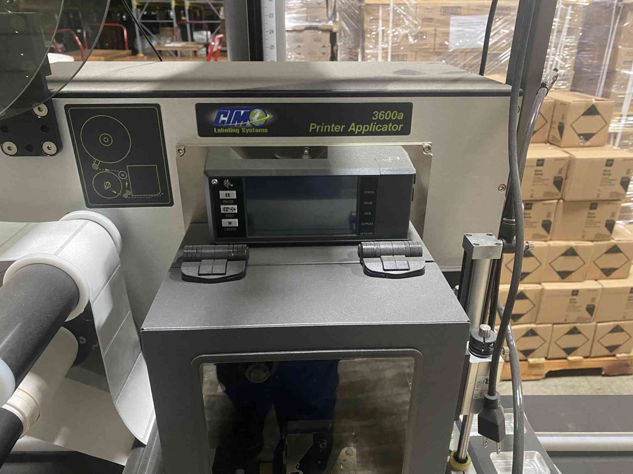 CTM 3600A Labeling System with 16" x 8' Conveyor