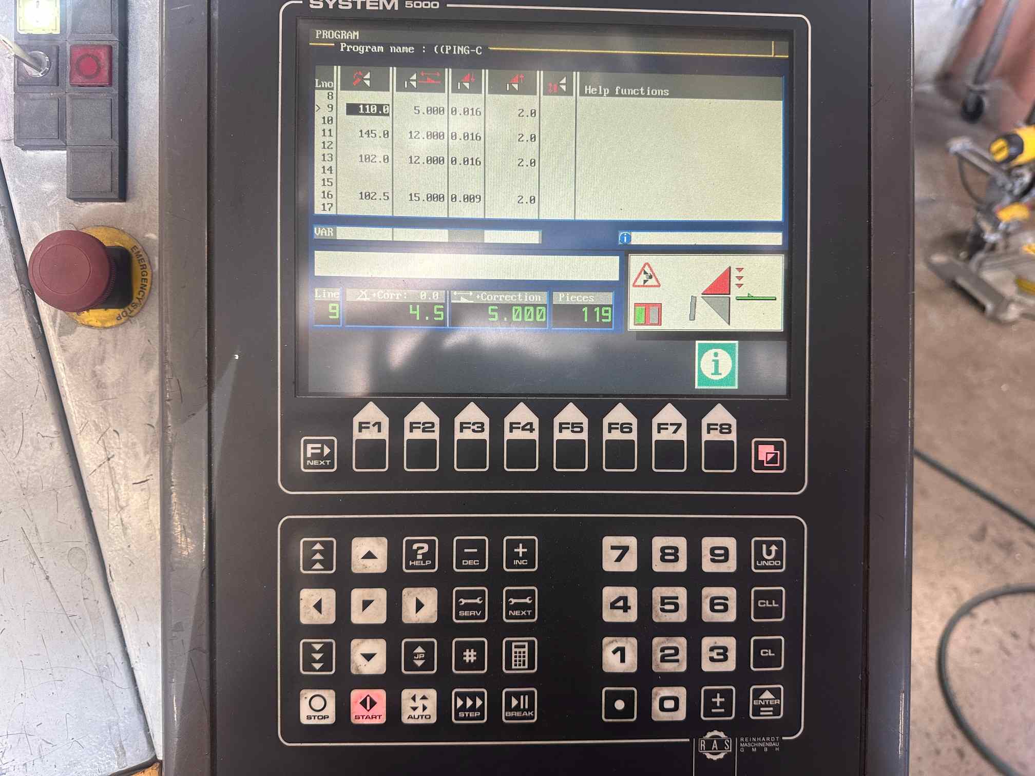 16 Gauge x 10' RAS Turbobend CNC Folding Machine