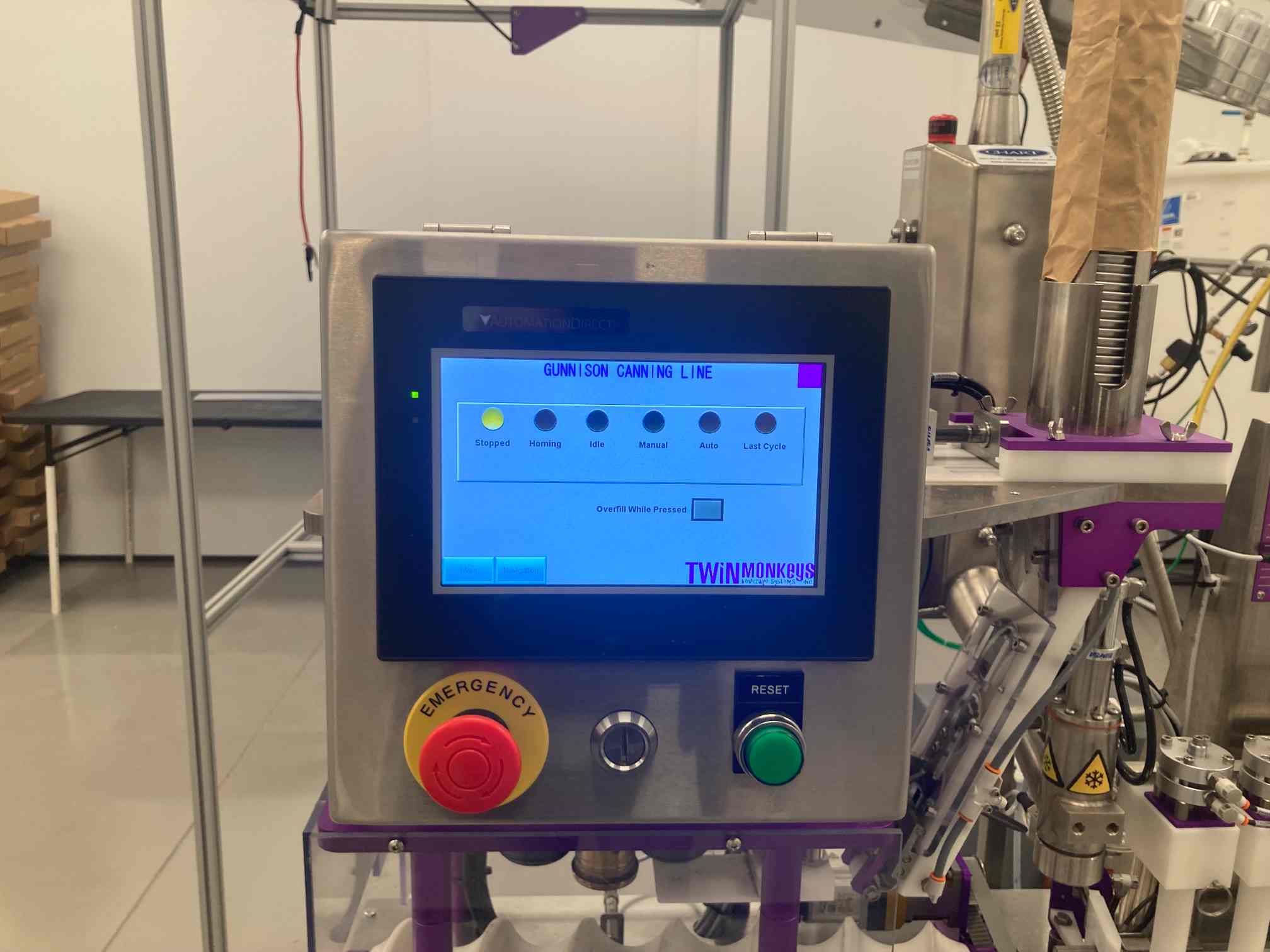 Twin Monkeys Gunnison Canning Line