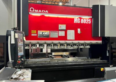 2015 amada hg-8025 80 ton 8 feet cnc press brake