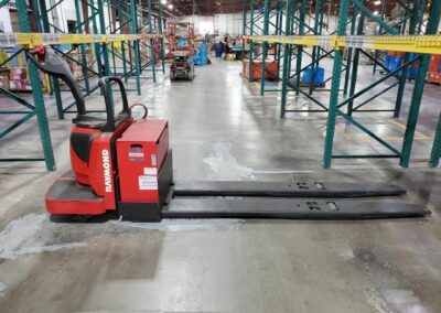 2020 raymond walk ride long fork twin electric pallet jack model 8410 6000 lb capacity