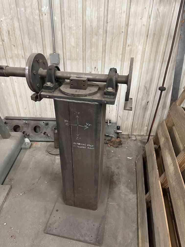 Overhead Gantry Robotic Welder, Fanuc M-16iB 20T, Lincoln Power Wave 455M