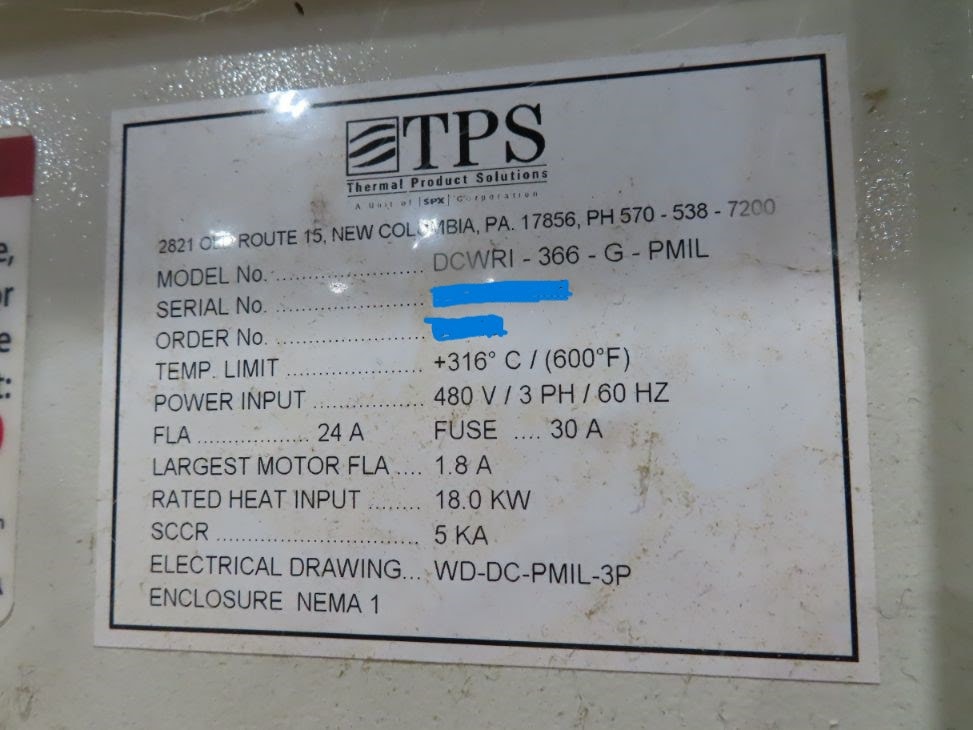 Blue M Batch DCWRI-366 Industrial Oven
