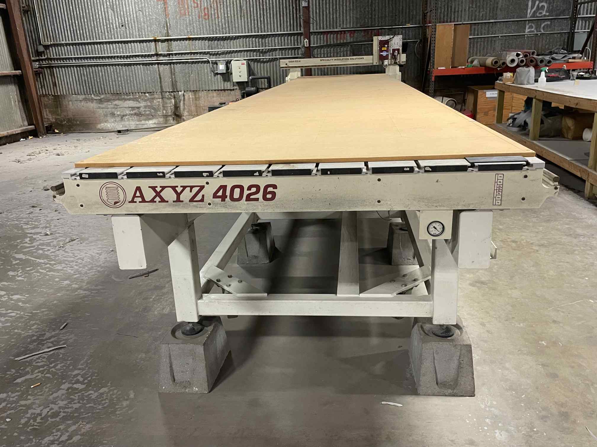 5' x 26' AXYZ 4026 CNC Knife Cutter