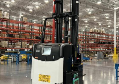 rocla agv artmf 3000 lb automated reach forklift