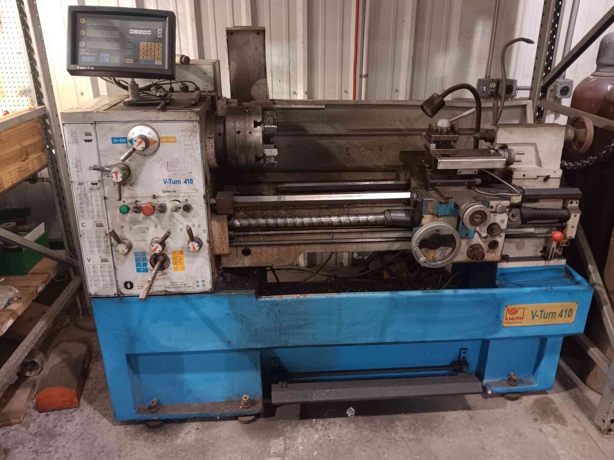 15" x 40" Knuth Toolroom Lathe, Vturn 410