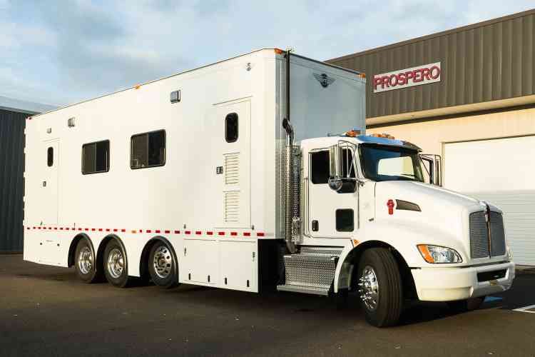 12-Head Mobile Kenworth GAI Filler and Labeler Truck