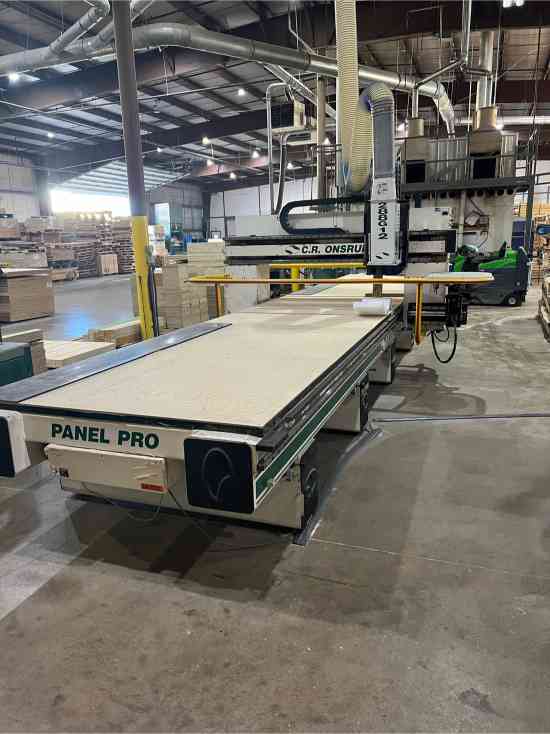 5' x 29' C.R. Onsrud 288G12 Panel Pro Router with Dekker Vacuum Pump