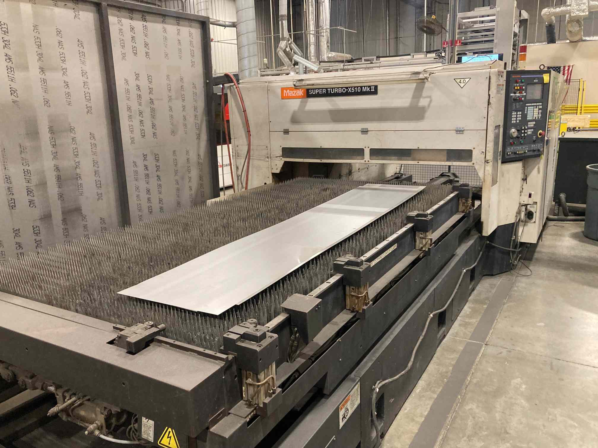 5'x1-' Mazak X510 Super Turbo CO2 laser
