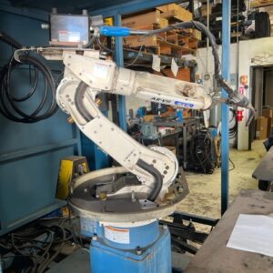 OTC Almega Arc Cell E-120 AX2 Robotic Weld Cell