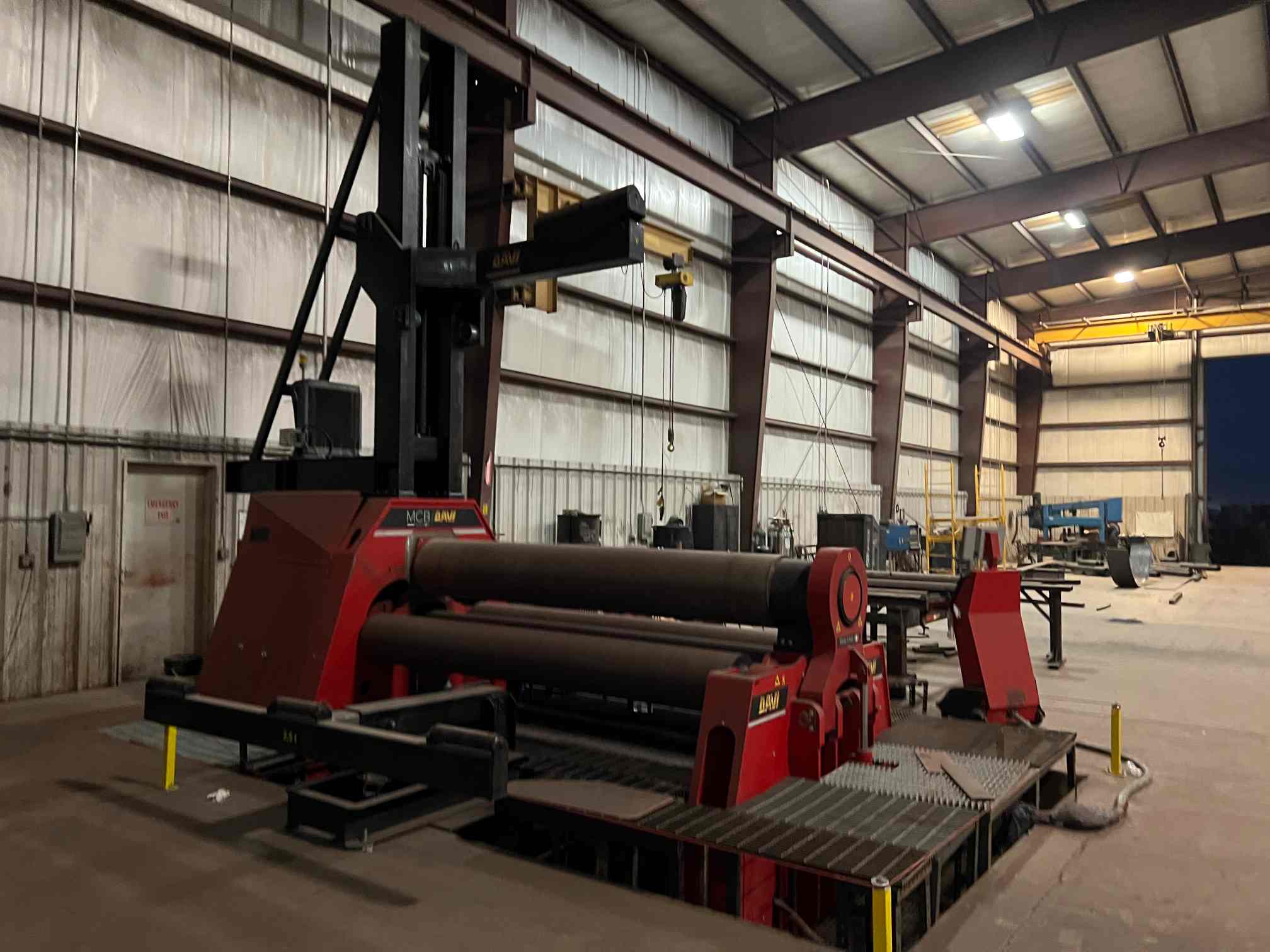 1-5/8" X 10' Davi MCB i30 CNC Plate Roll Plate Roll
