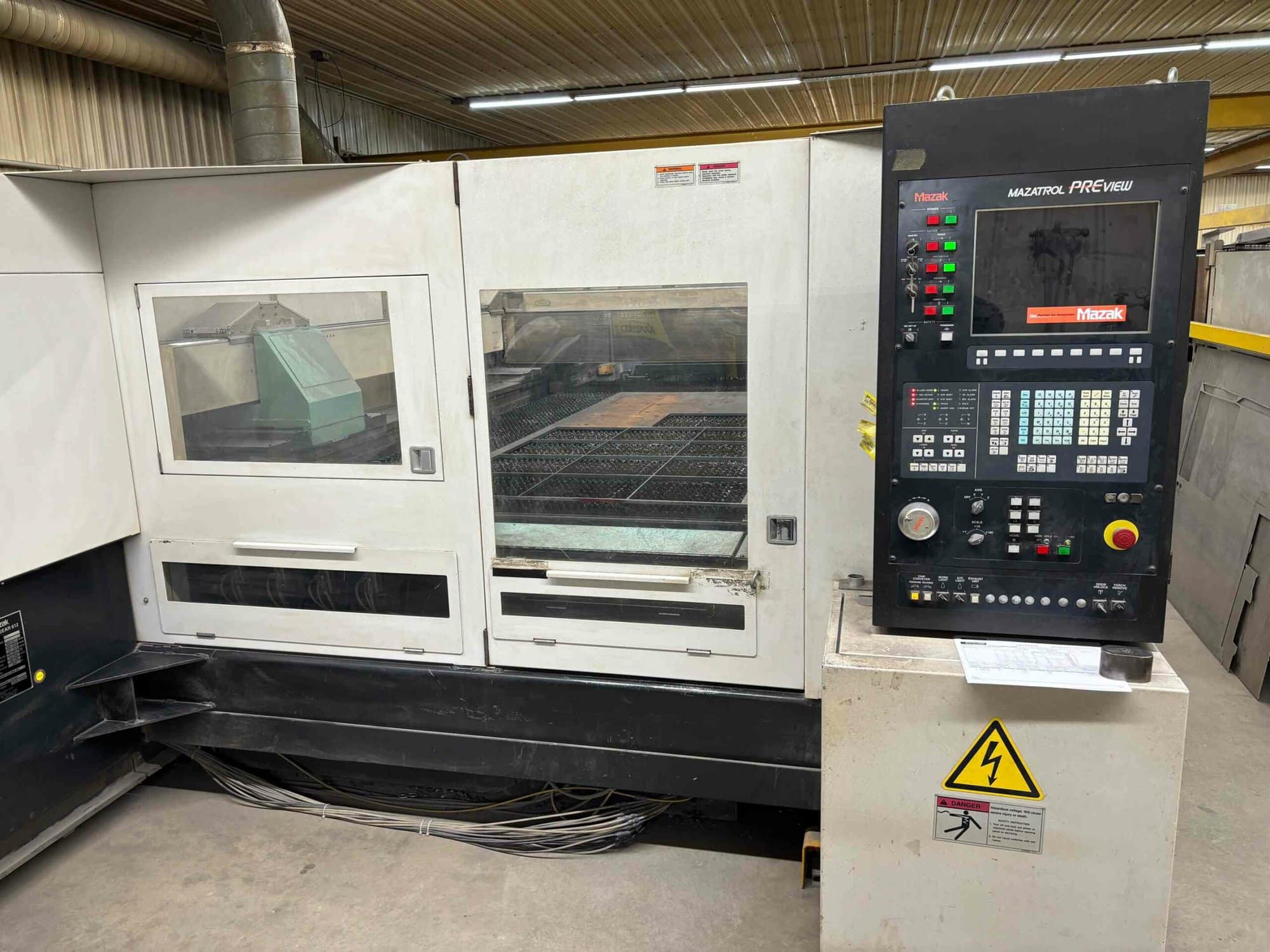 6'x12' 4,000 Watt Mazak Hyper Gear CO2 Laser