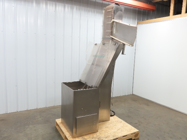 CLI UCAP/50-0023 Cap Elevator Hopper Conveyor Sorter Feeder Waterfall 220V 90PSI