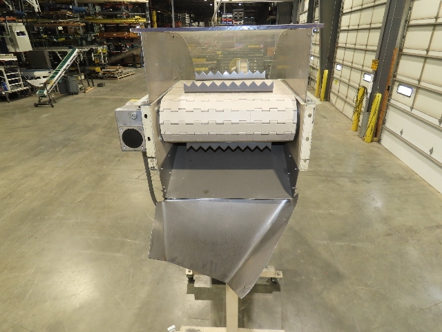 Kartridg Pak 18"x 11' Cleated Incline Conveyor Elevator Feed Hopper 72FPM