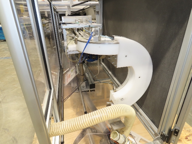 Coster CAP300 Cap Placing Line Aerosol Bottle Capper & Sorter with Feed Hopper