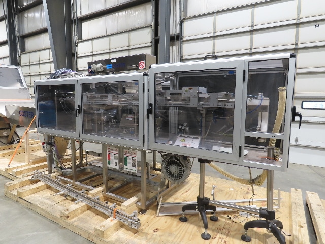 Coster CAP300 Cap Placing Line Aerosol Bottle Capper & Sorter with Feed Hopper
